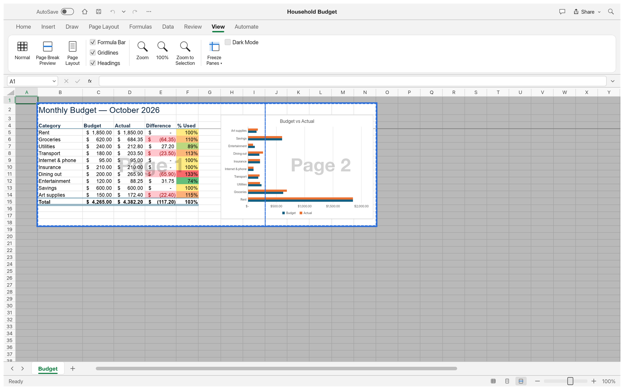 GridCraft everyday spreadsheet projects interface